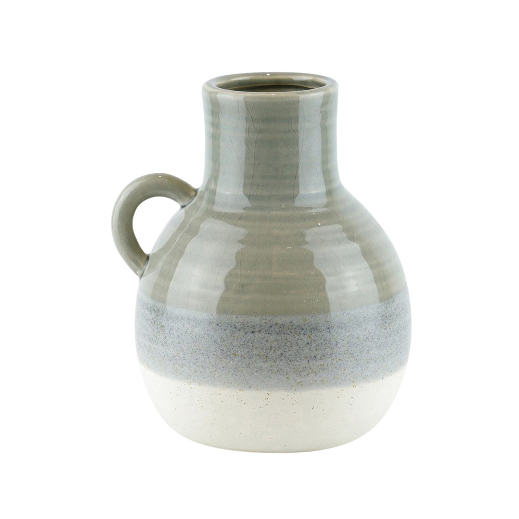 Ceramic 8.5" Jug, Green - ReeceFurniture.com