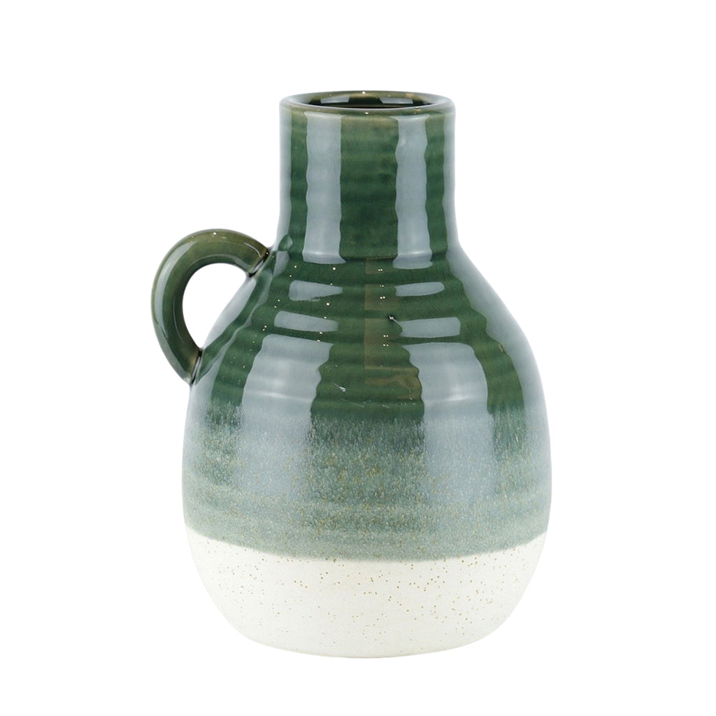 Ceramic 10" Jug, Green - ReeceFurniture.com