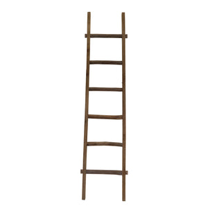 Wooden Decorative 76" Ladder,  Brown - ReeceFurniture.com