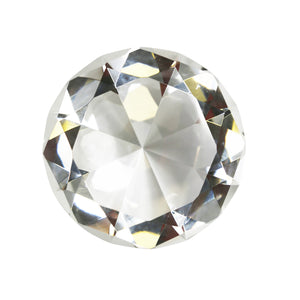 Glass Diamond Decor, 4.75", Clear - ReeceFurniture.com