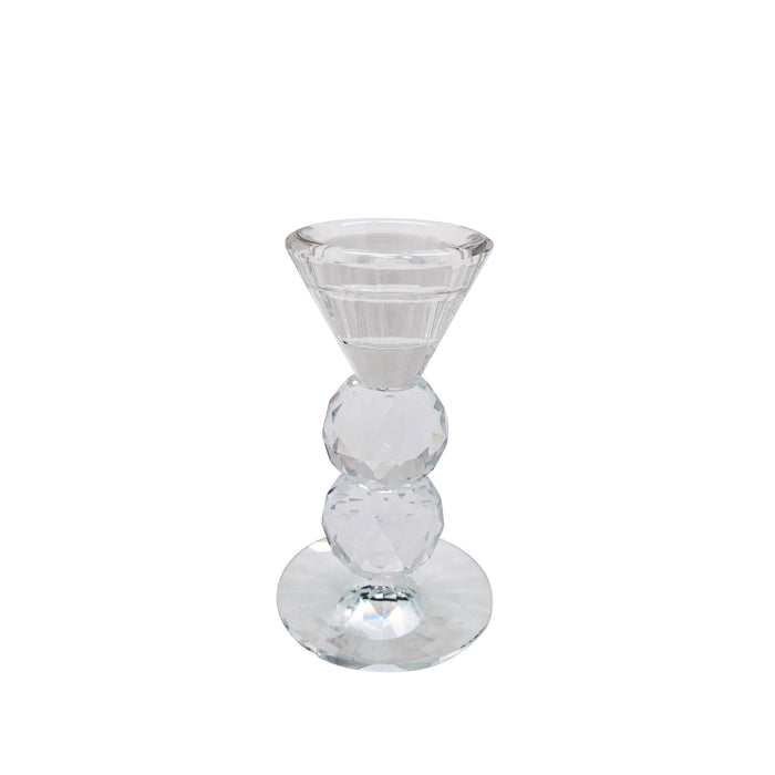 Glass 5" Candle Holder, Clear