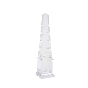 Crystal Obelisk 12.75", Clear - ReeceFurniture.com