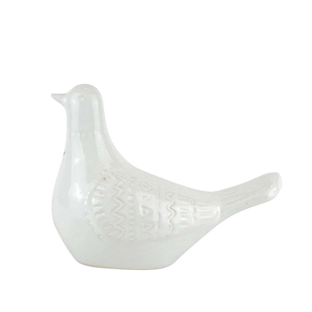 Ceramic Dove Figurine,8.25", White - ReeceFurniture.com