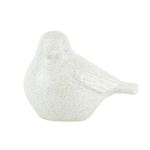 Ceramic Bird Figurine, 7.75", White - ReeceFurniture.com