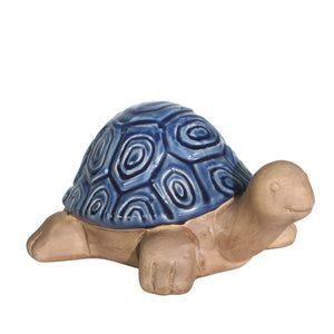 Ceramic Tortoise, 9.75" Navy - ReeceFurniture.com
