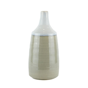Ceramic Drip Glaze Vase, 14" Lt Blue Mix - ReeceFurniture.com