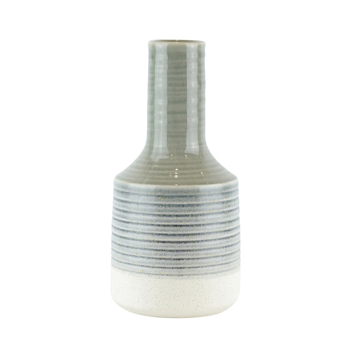 Ceramic Genie Vase 13.5", Gray