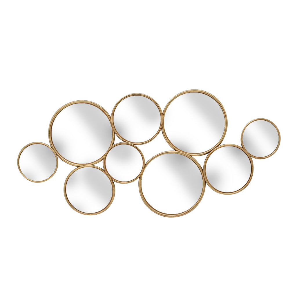 Metal 47.5" Mirror, Gold, Wb - ReeceFurniture.com