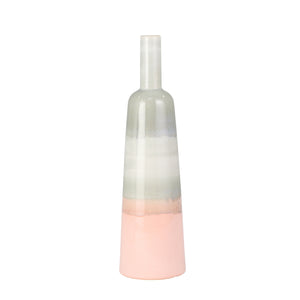 Ceramic 18" Bottle Vase,Pink Mix - ReeceFurniture.com