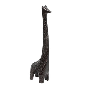 Aluminum 16" Giraffe Sculpture, Dark Bronze - ReeceFurniture.com