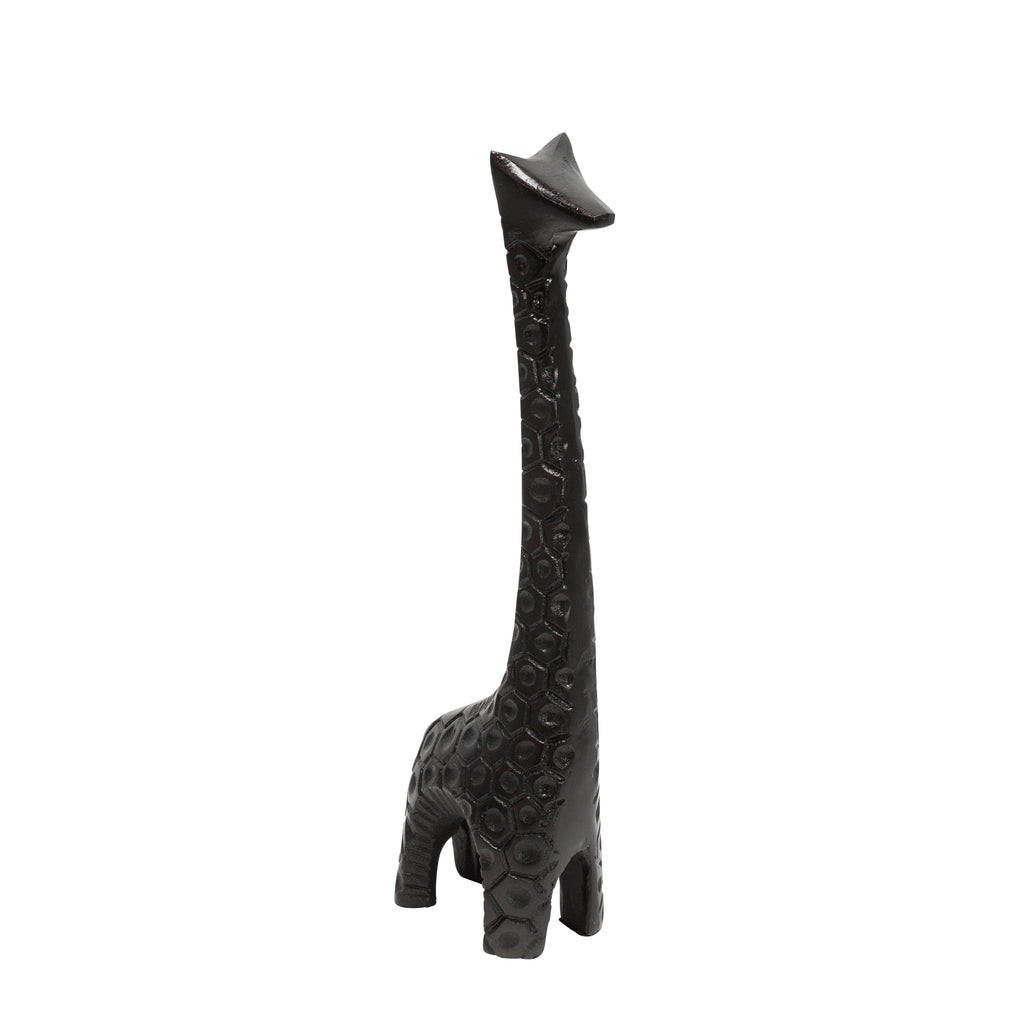 Aluminum 12" Giraffe Sculpture, Dark Bronze - ReeceFurniture.com
