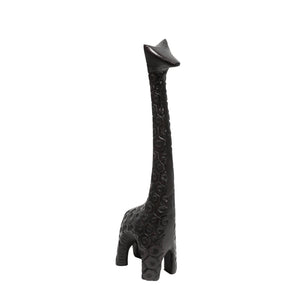 Aluminum 12" Giraffe Sculpture, Dark Bronze - ReeceFurniture.com