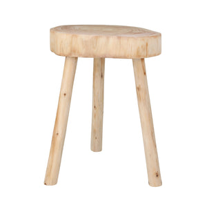 Wooden 23.5" Accent Table, Natural - ReeceFurniture.com