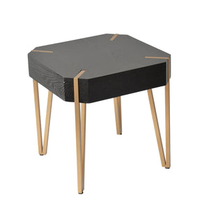 Wooden 20" Side Table, Black -Kd - ReeceFurniture.com