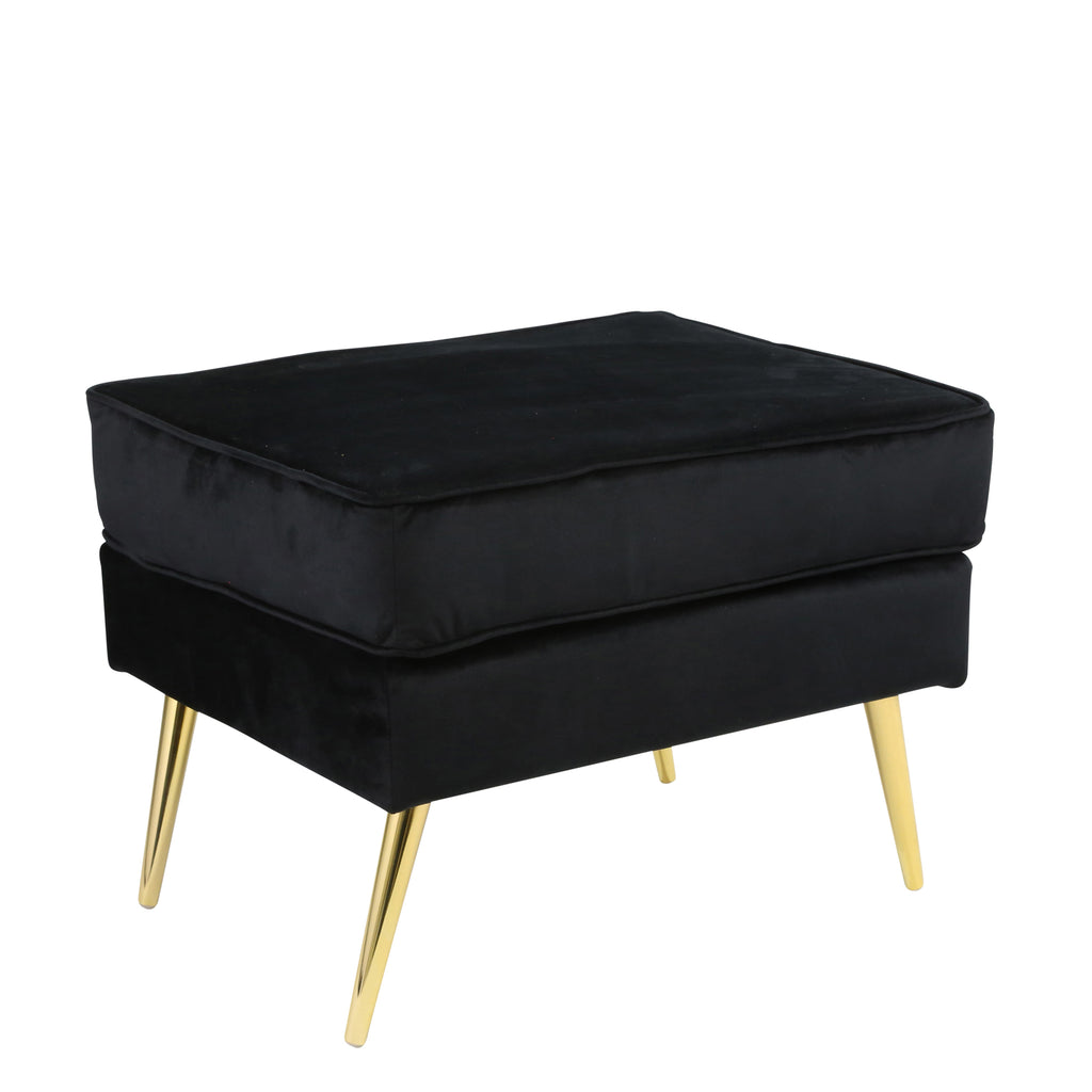 Double Layer 22" Stool, Black, Kd - ReeceFurniture.com