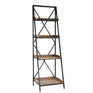 Wood, 57" 4 Tier Shelf Stand - ReeceFurniture.com