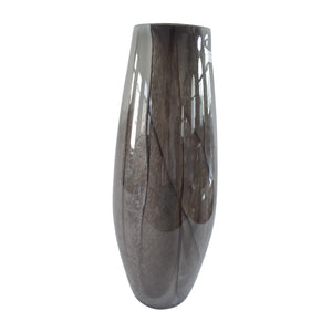 Glass 20" Vase, Smoke - ReeceFurniture.com