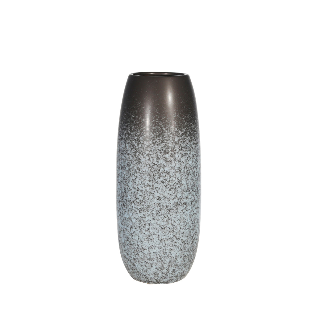 Ceramic 14" Vase , Blue Mix - ReeceFurniture.com