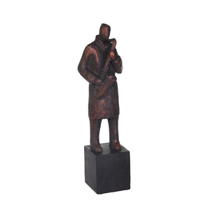 Resin 13" Saxophone Musician,Bronze - ReeceFurniture.com