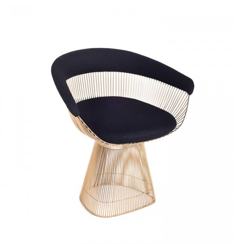 Strand Chair, Black/Gold - ReeceFurniture.com