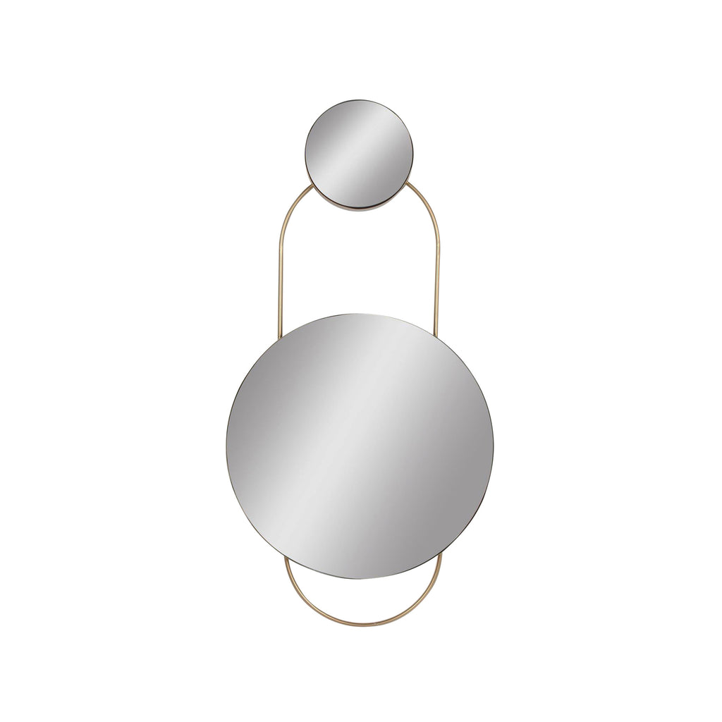 Metal 39"H Wall Mirror, Gold, Wb - ReeceFurniture.com