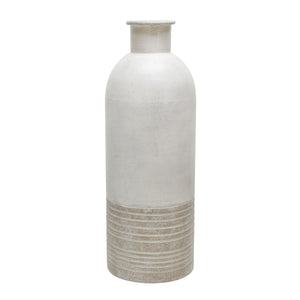 Metal 20" Deco Antique Milk Jar , Beige - ReeceFurniture.com
