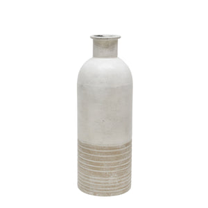 Metal 18" Deco Antique Milk Jar , Beige - ReeceFurniture.com