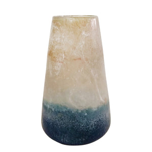 Glass 14" Tri-Color Vase, Multi - ReeceFurniture.com