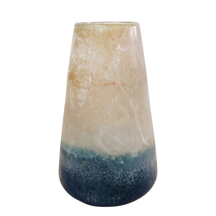 Glass 14" Tri-Color Vase, Multi