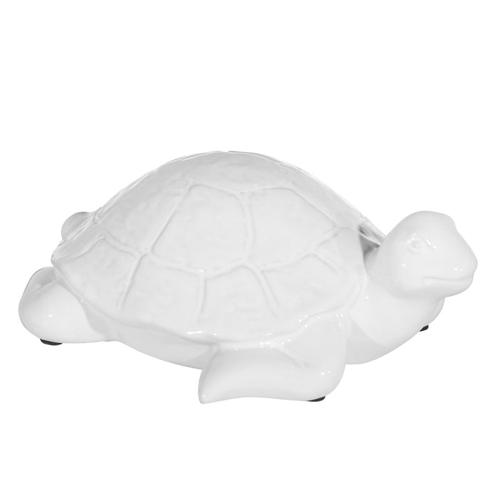 Ceramic, 3.5", Turtle, White