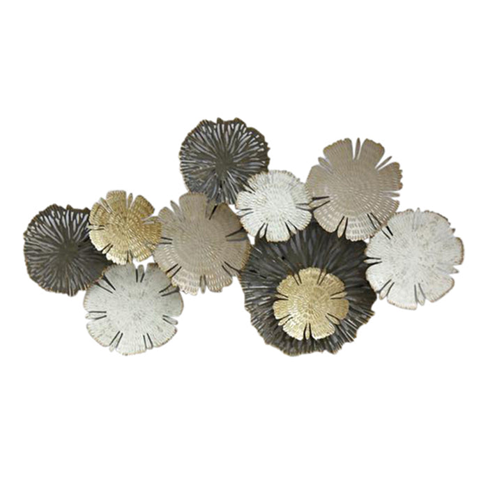 Metal 36" Lily Pads Wall Accent, Multi