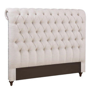 G300525 - Devon Bedroom Set - Tufted Upholstered Beige Bed - ReeceFurniture.com