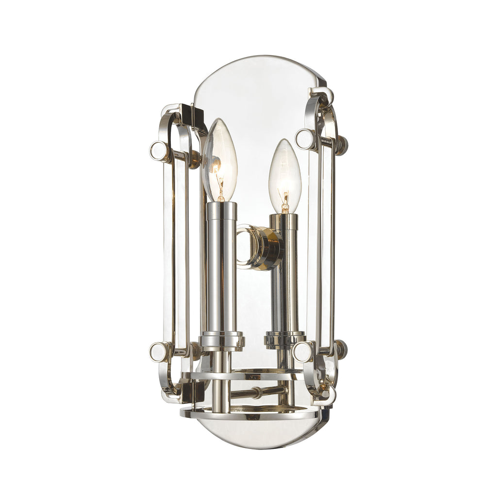 Bergamo - Sconce - Polished Nickel - ReeceFurniture.com