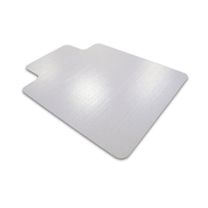 Cleartex Advantagemat PVC Clear Chairmat for Low Pile Carpets 1/4" or less , Rectangular with Front Lipped Area for Under Desk Protection, Floor Mats, FloorTexLLC, - ReeceFurniture.com - Free Local Pick Ups: Frankenmuth, MI, Indianapolis, IN, Chicago Ridge, IL, and Detroit, MI