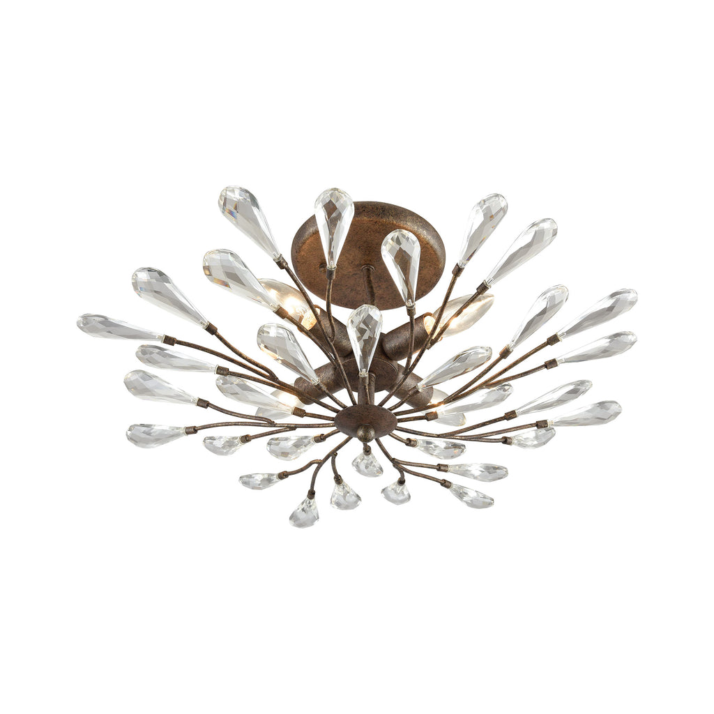 Crislett - Semi Flush Mount - Sunglow Bronze - ReeceFurniture.com