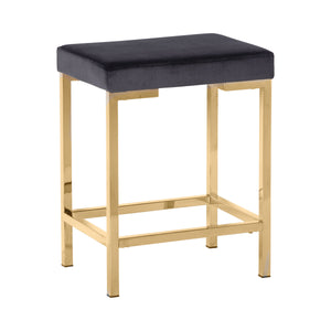 G182918 - Backless Stools - Rose Gold And Green or Rose Gold And Charcoal Grey - ReeceFurniture.com