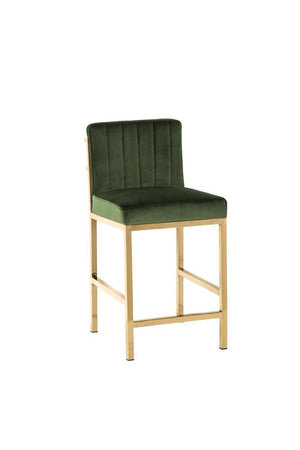 G182938 - Upholstered Stools - Rose Gold And Green or Rose Gold And Charcoal Grey - ReeceFurniture.com