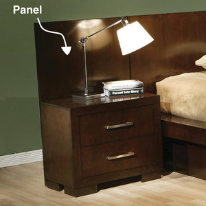 G200713 - Jessica Bedroom Set - Cappuccino Platform or Storage Headboard Bed - ReeceFurniture.com