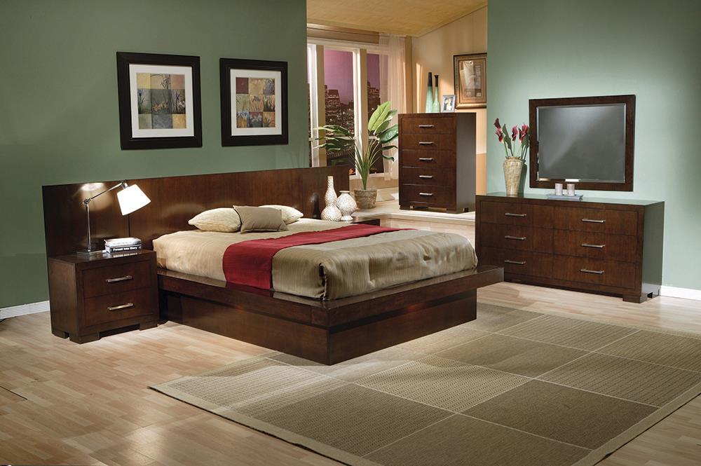 Coaster Louis Philippe 5-Piece Wood Full Panel Bedroom Set in Cappuccino