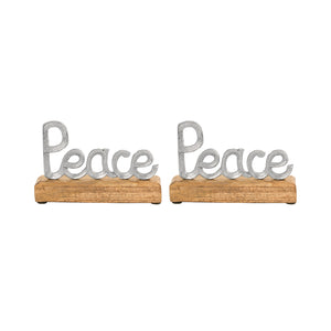 201400 - Peace Table Decor (Set of 2) - ReeceFurniture.com