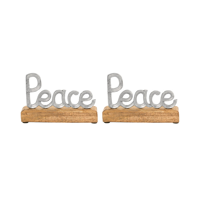 201400 - Peace Table Decor (Set of 2)