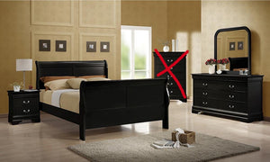 G203961 - Louis Philippe Bedroom Set - Black - ReeceFurniture.com