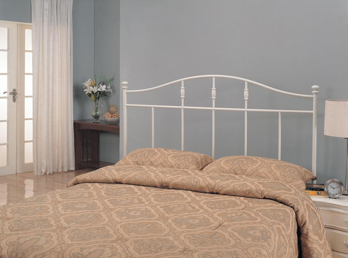 G300183 - Metal Arched Headboard - White