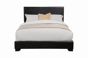 G300260 - Conner Upholstered Panel Bed - Black - ReeceFurniture.com