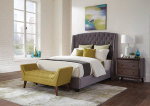G300515 - Pissarro Tufted Upholstered Bed - Grey - ReeceFurniture.com
