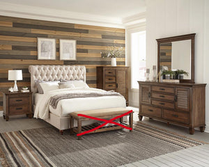 G200973 - Franco Bedroom Set - Burnish Oak - ReeceFurniture.com