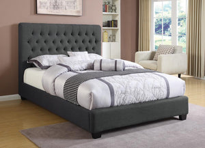 G300529 - Chloe Tufted Upholstered Bed or Headboard - Charcoal - ReeceFurniture.com