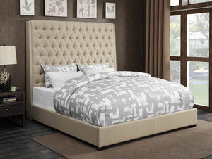 G300722 - Camille Bed And Headboard - Cream - ReeceFurniture.com