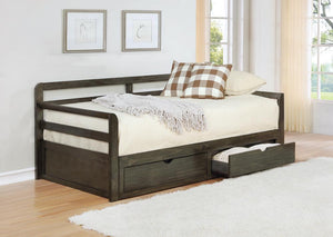 G305706 - Sorrento 2-Drawer Twin Daybed With Extension Trundle - Grey - ReeceFurniture.com