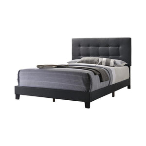 G305746 - Mapes Tufted Upholstered Bed - Charcoal - ReeceFurniture.com